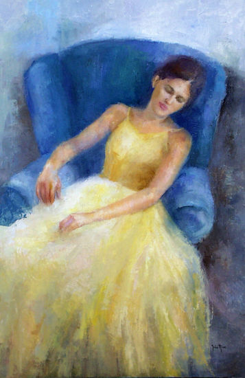 Bailarina Oil Canvas Figure Painting