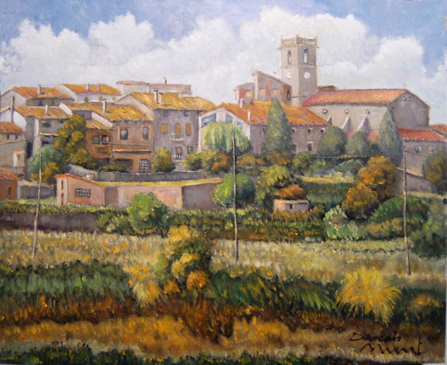 CASERRES- 73 x 60 cms Óleo Lienzo Paisaje