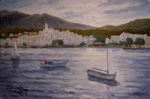 CADAQUÉS- 33 x 22 cms Óleo Lienzo Paisaje