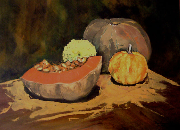 Zapallos/1 Oil Canvas Still Life Paintings