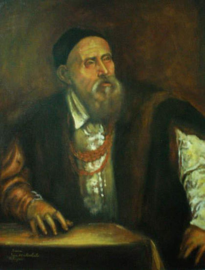 Autoretrato Tiziano(Copia) Oil Canvas Portrait