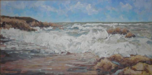 Las que van y vuelven Oil Canvas Marine Painting