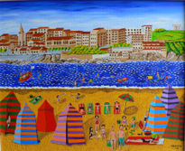 la playa de Gijon