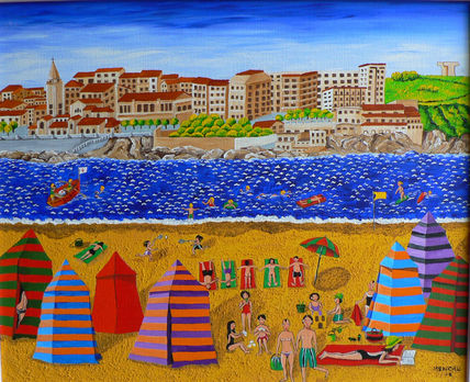 la playa de Gijon