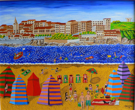 la playa de Gijon