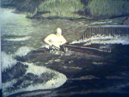 El viejo remando