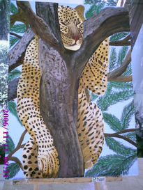 Leopardo durmiento