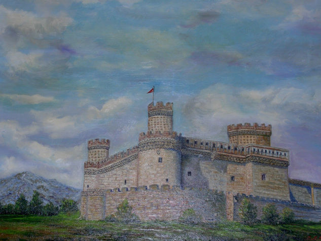 castillo manzanares Oil Canvas Landscaping