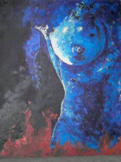 EL AZUL NO ES FRIO Oil Canvas Nude Paintings