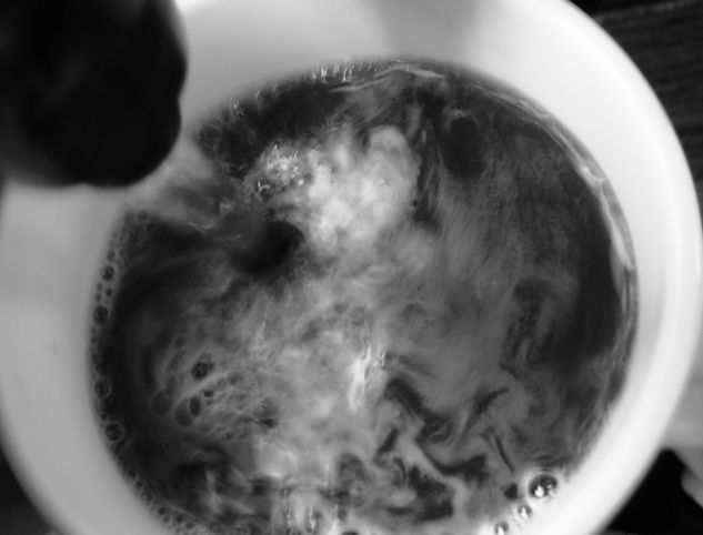 CAFE 1 Conceptual/Abstracto Blanco y Negro (Digital)