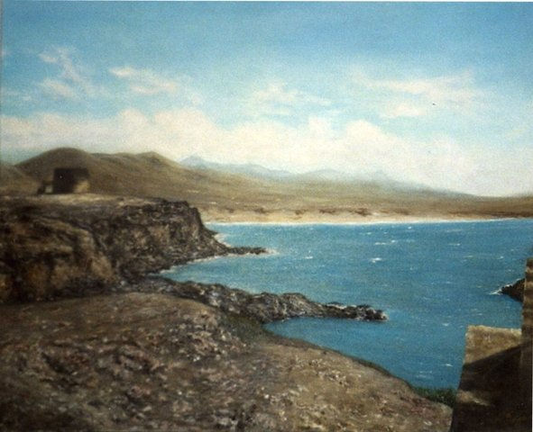 Castillo del Toston (Fuerteventura) Oil Canvas Landscaping