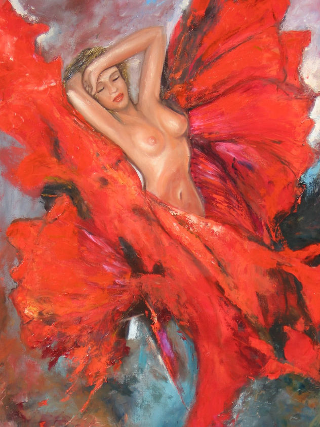 femme rouge