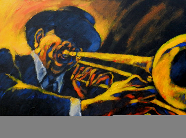 JAZZ VIVO 3 Acrylic Canvas Figure Painting