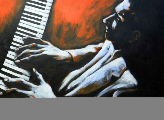 JAZZ VIVO 1 Acrylic Canvas Figure Painting