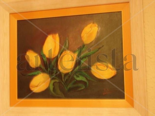 tulipanes Oil Canvas Floral Painting