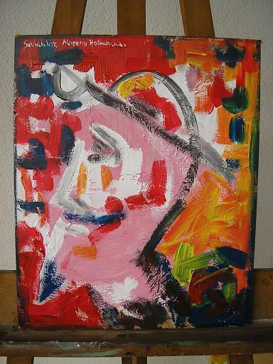 Don Quijote Acrylic Panel Portrait