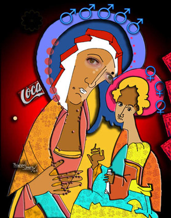 la virgen cocacola