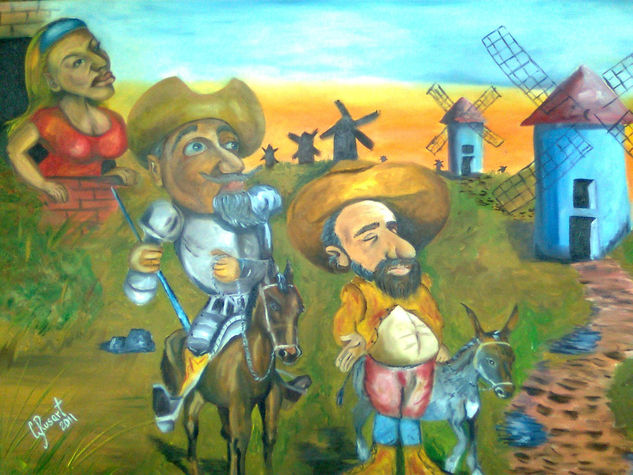 Quijoteando Óleo Lienzo Paisaje