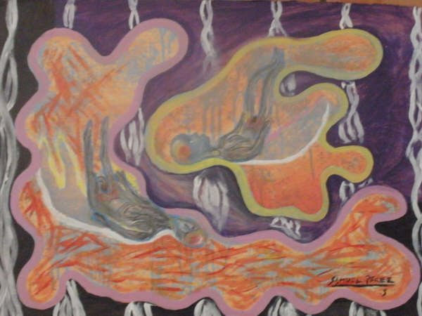 el hombre y la mujer Óleo Lienzo Paisaje
