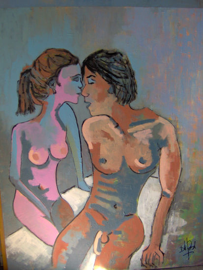 Sanson y Dalila Oil Canvas Figure Painting