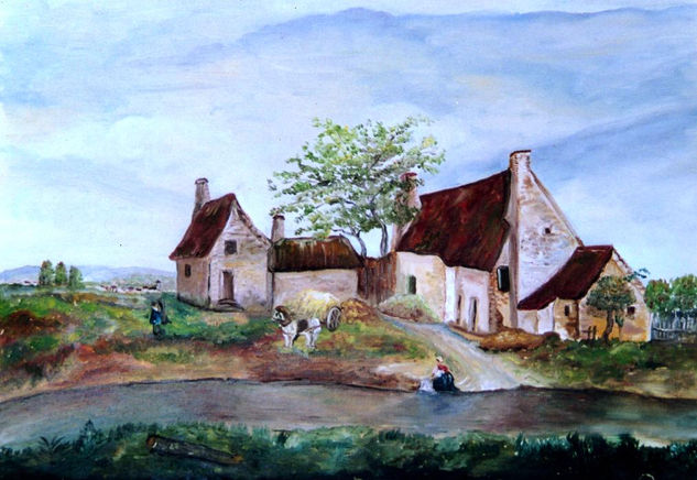 Versionando a Corot Oil Canvas Landscaping