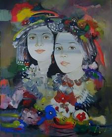 Retrato madre e hija