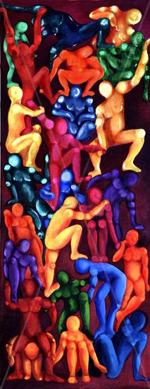 HUMANIDAD? Oil Canvas Figure Painting