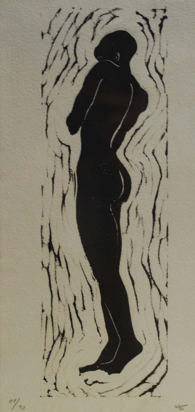 Desnudo, espalda femenina.
