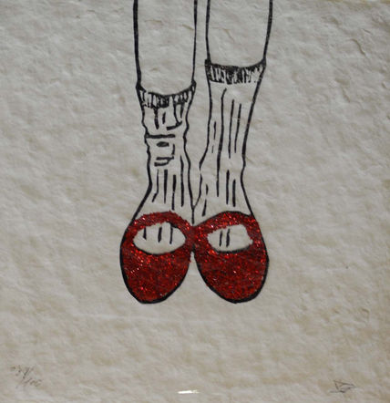 Zapatos rojos.