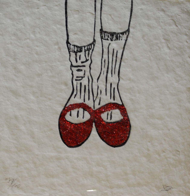 Zapatos rojos.