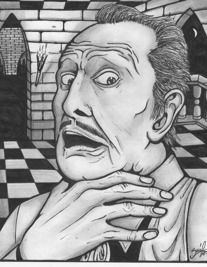 Retrato de Vincent Price 