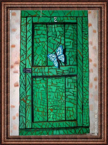 Mariposa en la Puerta