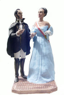 Bolívar con Manuelita