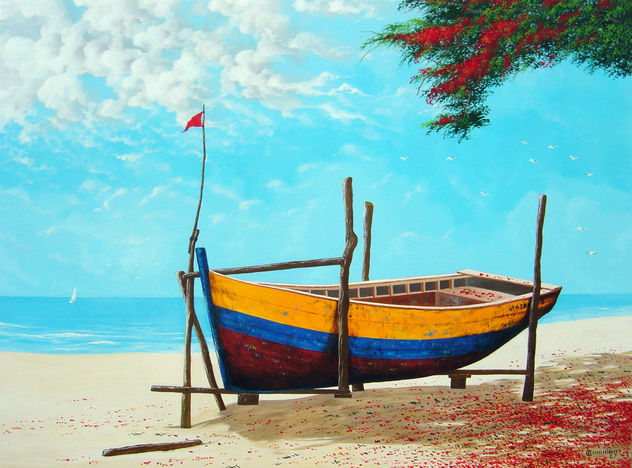 aguardando retorno ao mar