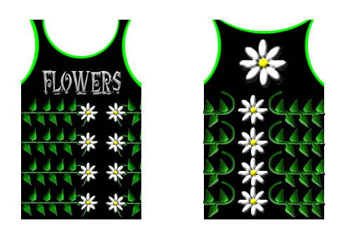 camiseta de flores 