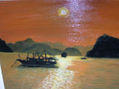 puesta de sol en asia