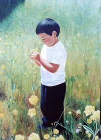 Niño en el campo