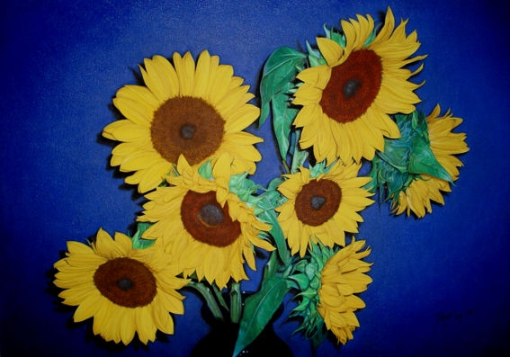 Girasoles Oil Canvas Floral Painting