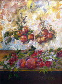 Granadas y cerezas