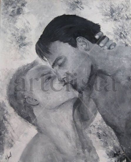 Dame un beso Oil Canvas Others