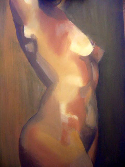 V Todo lo llenas tú, todo lo llenas. Acrylic Panel Nude Paintings