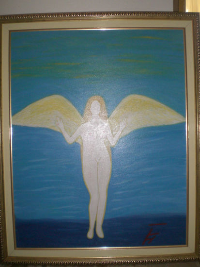 Angel Acrylic Canvas Figure Painting