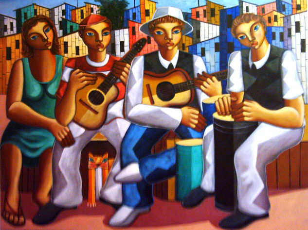 MUSICOS Oil Canvas Figure Painting