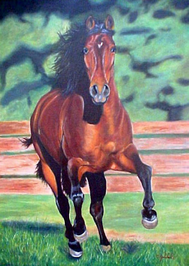 Al Galope ...... Oil Canvas Animals