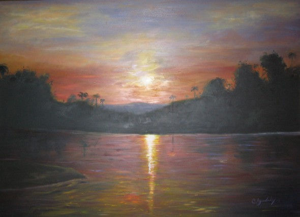 Atardecer en el Rio Guaviare