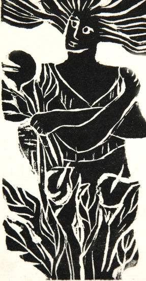 Primavera I Woodcut