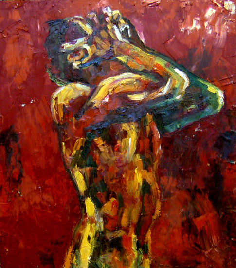 El grito Oil Panel Nude Paintings