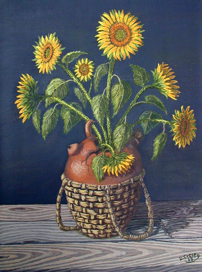 girasoles Oil Canvas