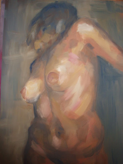 X Antes que tú poblaron la soledad que ocupas Oil Panel Nude Paintings