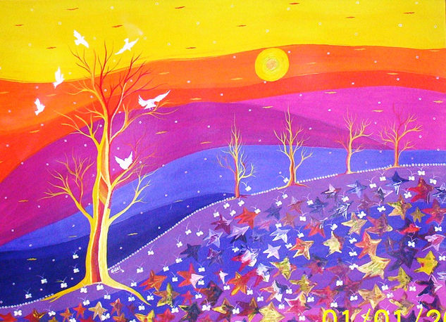 OTOÑO Acrylic Card Landscaping